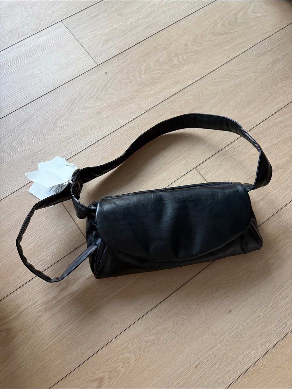 Jil Sander Black padded Mannolo bag Grande